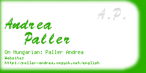 andrea paller business card